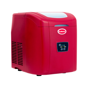 SnoMaster - 12Kg/24Hr Counter-Top Bullet Type Ice-Maker - Red