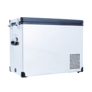 SnoMaster - 42L Single Compartment Portable Fridge/Freezer AC/DC - Stainless Steel