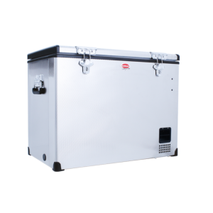 SnoMaster - 80L Single Compartment Portable Fridge/Freezer AC/DC - Stainless Steel